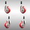Service Caster 4 Inch 316SS Red Poly Swivel 3/4 Inch Expanding Stem Caster Brake SCC, 2PK SCC-SS316EX20S414-PPUBRED-2-TLB-2-34 - alternate 3